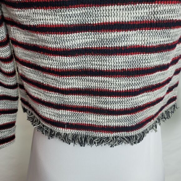 EXPRESS Striped Tweed Cropped Blazer - Picture 7 of 9